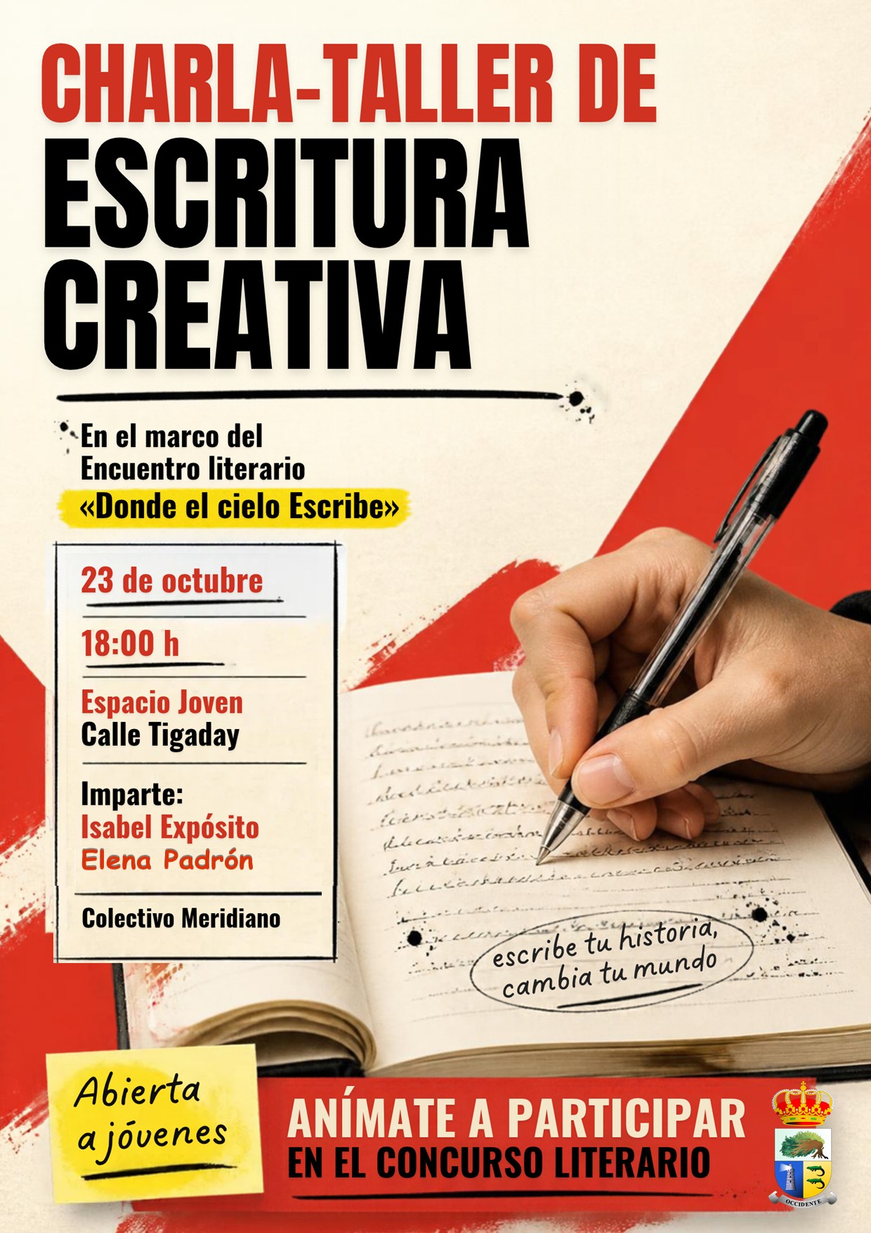 La Frontera impulsa la escritura creativa entre los jóvenes con un taller en el marco del encuentro literario «Donde el cielo Escribe»